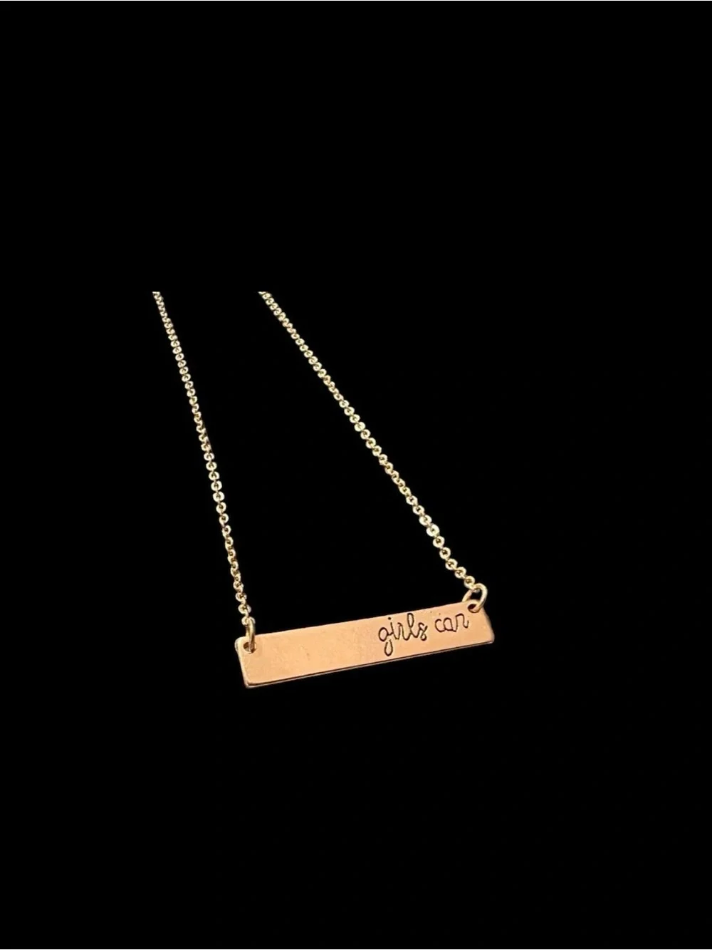 Gold Bar Necklace -